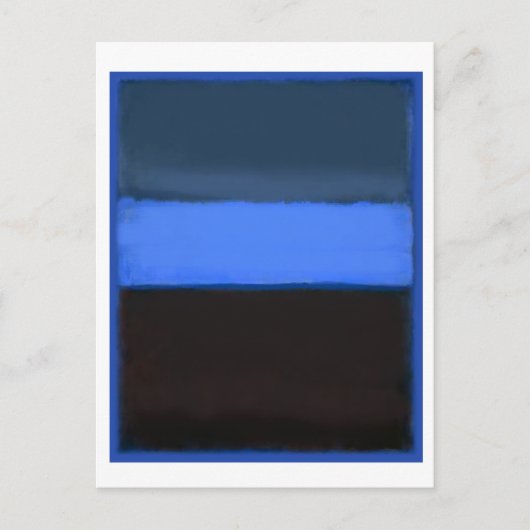 Mark Rothko art in digitale stijl 4 Briefkaart (Voorkant)