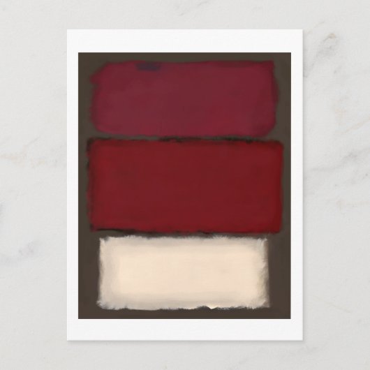 Mark Rothko art in digitale stijl 6 Briefkaart (Voorkant)