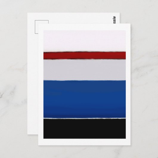 Mark Rothko art in digitale stijl 7 Briefkaart (Voorkant / Achterkant)