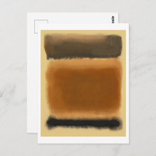 Mark Rothko art in digitale stijl 8 Briefkaart (Voorkant / Achterkant)