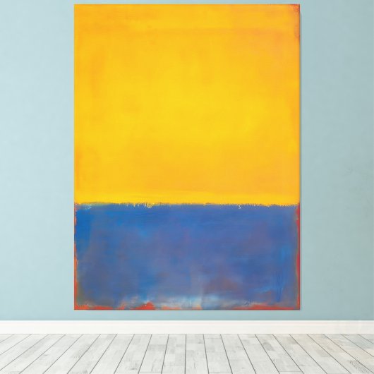 Mark Rothko art painting Canvas Afdruk (Insitu (Houten vloer))