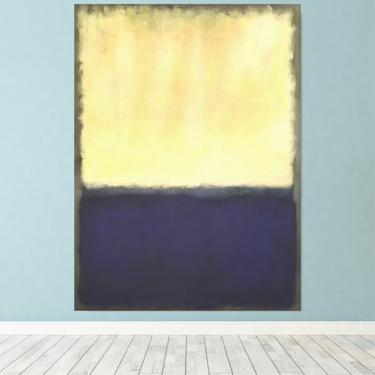 Mark Rothko art style Canvas Afdruk (Insitu (Houten vloer))