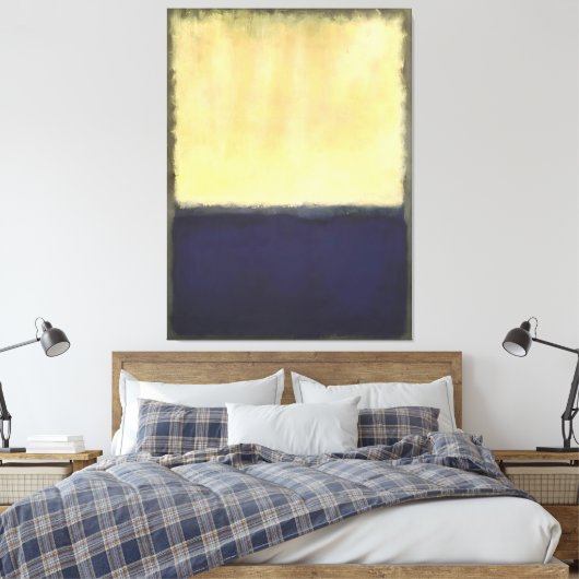 Mark Rothko art style Canvas Afdruk (Insitu (Slaapkamer))