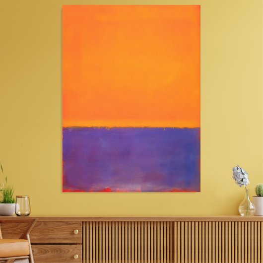 Mark Rothko art style Canvas Afdruk (Insitu (Woonkamer))