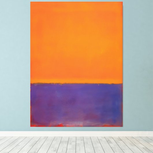 Mark Rothko art style Canvas Afdruk (Insitu (Houten vloer))