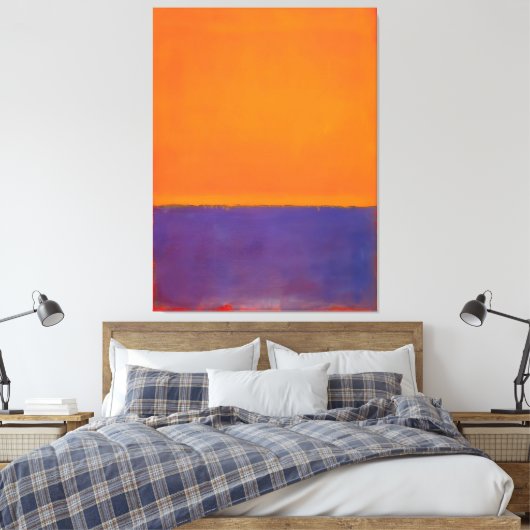 Mark Rothko art style Canvas Afdruk (Insitu (Slaapkamer))
