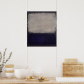 Mark Rothko - Blauw en grijs - 1962 Poster (Keuken)