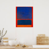 Mark Rothko - Blauw, Oranje, Rood - 1961 Poster (Keuken)