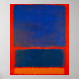 Mark Rothko - Blauw, Oranje, Rood - 1961 Poster
