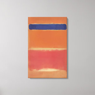 Mark Rothko - Blauw over Rood - 1953 Canvas Afdruk
