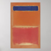 Mark Rothko - Blauw over Rood - 1953 Poster (Voorkant)