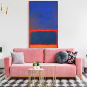 Mark Rothko - Blauw, Sinaasappel, Rood - 1961 Canvas Afdruk (Insitu (Woonkamer))