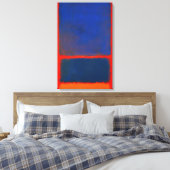 Mark Rothko - Blauw, Sinaasappel, Rood - 1961 Canvas Afdruk (Insitu (Slaapkamer))