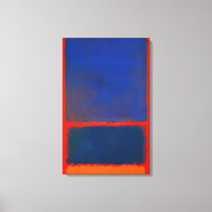 Mark Rothko - Blauw, Sinaasappel, Rood - 1961 Canvas Afdruk