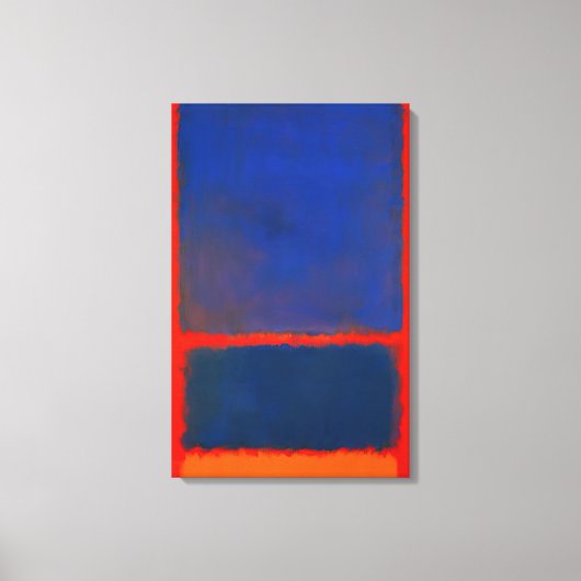 Mark Rothko - Blauw, Sinaasappel, Rood - 1961 Canvas Afdruk (Voorkant)