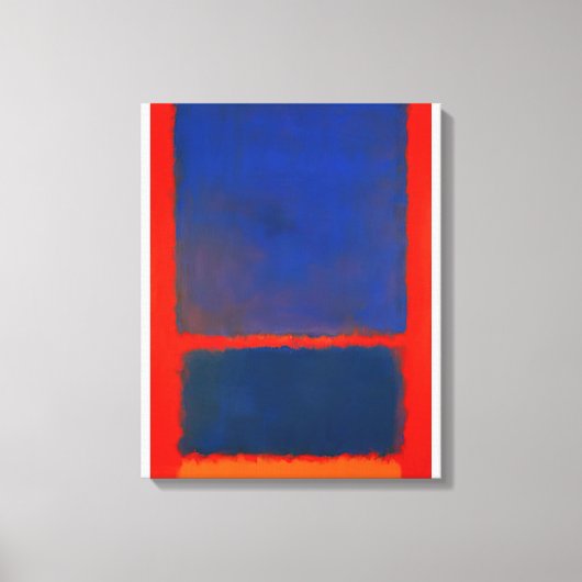 Mark Rothko - Blauw, Sinaasappel, Rood - 1961 Canvas Afdruk (Voorkant)