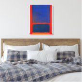 Mark Rothko - Blauw, Sinaasappel, Rood - 1961 Canvas Afdruk (Insitu (Slaapkamer))