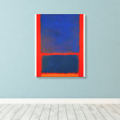 Mark Rothko - Blauw, Sinaasappel, Rood - 1961 Canvas Afdruk (Insitu (Houten vloer))