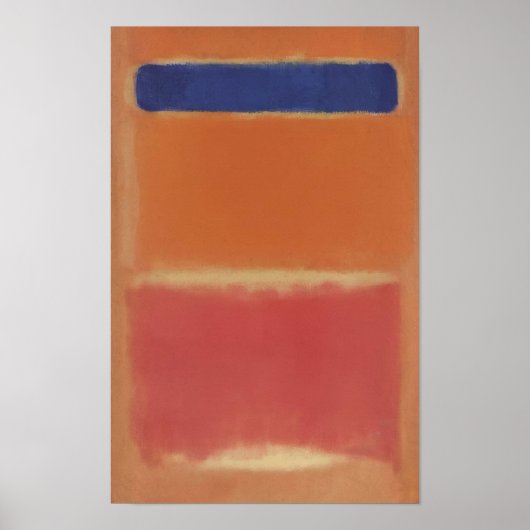 Mark Rothko - Blue Over Red - 1953 Poster (Voorkant)