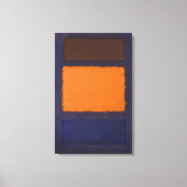 Mark Rothko - Bruin, Sinaasappel, Blauw op Maroon Canvas Afdruk (Voorkant)