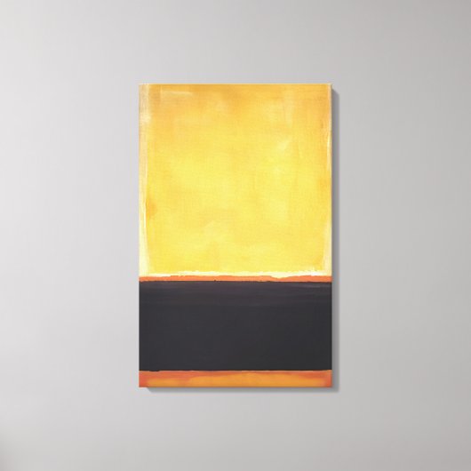 Mark Rothko - Geel, houtskool, bruin - 1953 Canvas Afdruk (Voorkant)