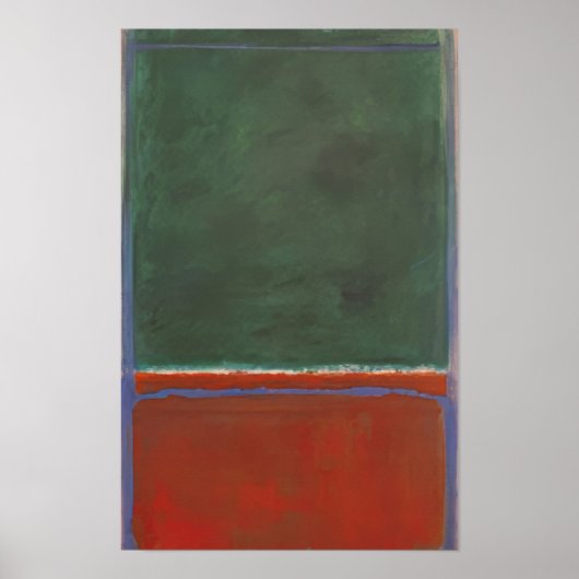 Mark Rothko - Groen en Maroon - 1953 Poster (Voorkant)