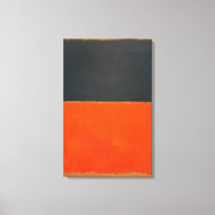 Mark Rothko - Groen en Tangerine op rood - 1956 Canvas Afdruk