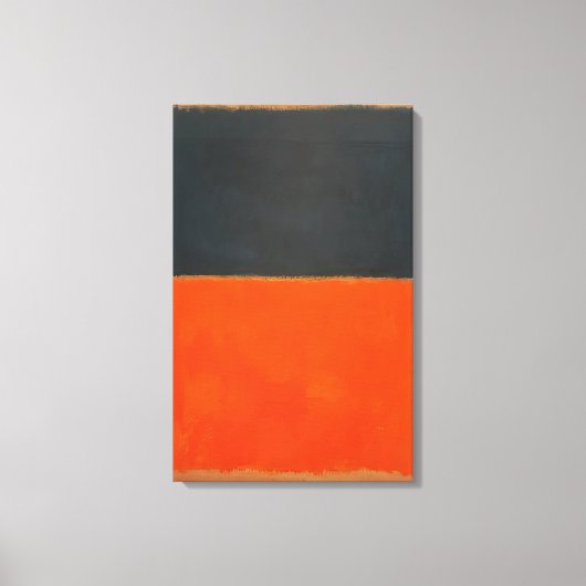 Mark Rothko - Groen en Tangerine op rood - 1956 Canvas Afdruk (Voorkant)