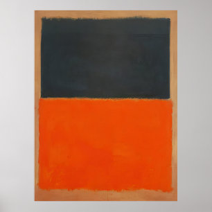 Mark Rothko - Groen en Tangerine op Rood - 1956 Poster