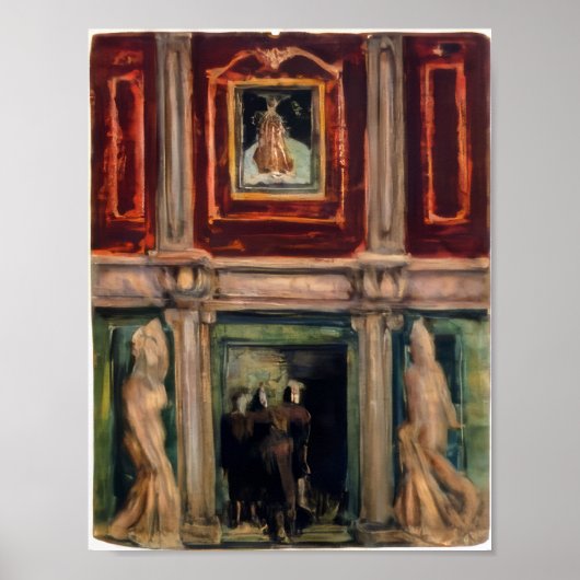 Mark Rothko - Interieur - 1936 Poster (Voorkant)