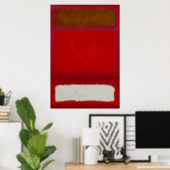 Mark Rothko kunst in digitale stijl 16 Poster (Thuiskantoor)