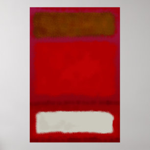 Mark Rothko kunst in digitale stijl 16 Poster