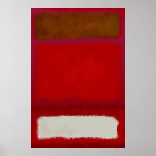 Mark Rothko kunst in digitale stijl 16 Poster (Voorkant)