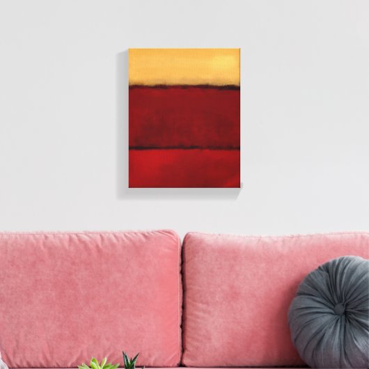 Mark Rothko kunst in digitale stijl 2 Canvas Afdruk (Insitu (Woonkamer))