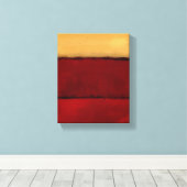 Mark Rothko kunst in digitale stijl 2 Canvas Afdruk (Insitu (Houten vloer))