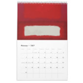 Mark Rothko-kunst in digitale stijl Kalender (Feb 2027)