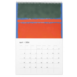 Mark Rothko-kunst in digitale stijl Kalender