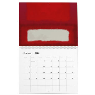 Mark Rothko-kunst in digitale stijl Kalender