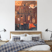 Mark Rothko kunstwerk Canvas Afdruk (Insitu (Slaapkamer))