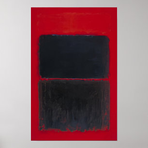 Mark Rothko - Lichtrood over zwart - 1957 Poster