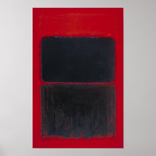 Mark Rothko - Lichtrood over zwart - 1957 Poster (Voorkant)