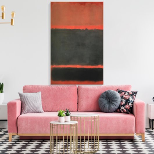 Mark Rothko - No.20 - 1957 Canvas Afdruk (Insitu (Woonkamer))