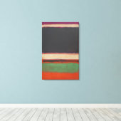 Mark Rothko - No.3No.13 Magenta, Zwart, Groen op O Canvas Afdruk (Insitu (Houten vloer))