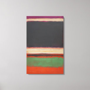 Mark Rothko - No.3No.13 Magenta, Zwart, Groen op O Canvas Afdruk