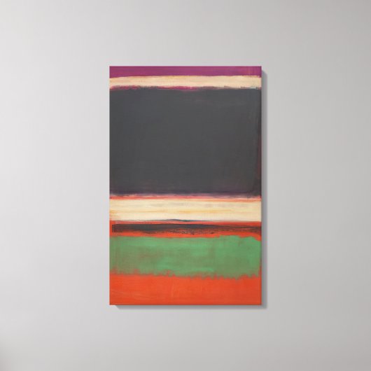 Mark Rothko - No.3No.13 Magenta, Zwart, Groen op O Canvas Afdruk (Voorkant)