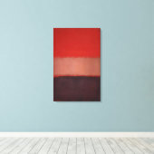 Mark Rothko - No. 46 zwart, oker, rood over rood - Canvas Afdruk (Insitu (Houten vloer))