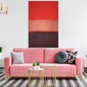 Mark Rothko - No. 46 zwart, oker, rood over rood - Canvas Afdruk (Insitu (Woonkamer))