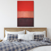 Mark Rothko - No. 46 zwart, oker, rood over rood - Canvas Afdruk (Insitu (Slaapkamer))