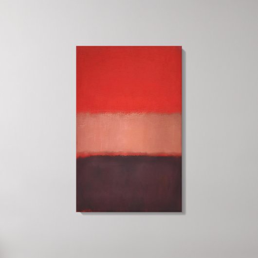 Mark Rothko - No. 46 zwart, oker, rood over rood - Canvas Afdruk (Voorkant)