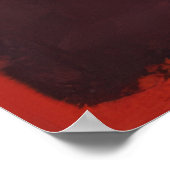 Mark Rothko - No. 46 (Zwart, Oker, Rood Over Rood) Poster (Hoek)